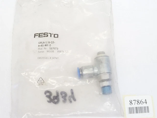 Festo GRLA-1/8-QS-8-RS-MF-D 537073 / Neuf Emballage D'Origine