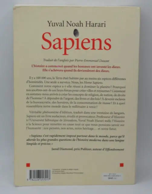 Sapiens Une brève histoire de l'humanité - Yuval Noah Harari- livre 2