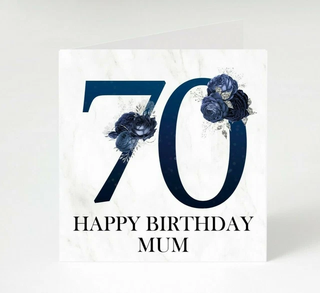 PERSONALISED 70TH BIRTHDAY Card Female Daughter Sister Friend Wife Aunt ...