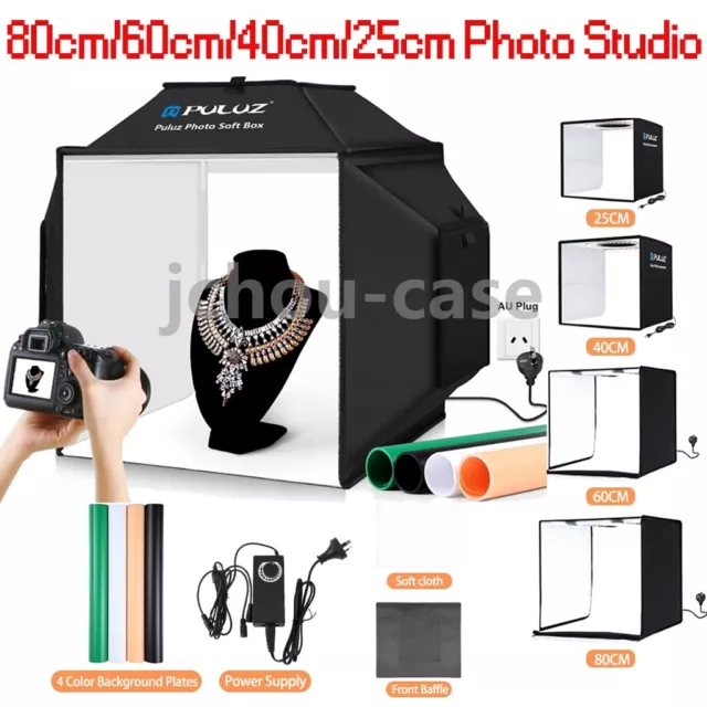 80cm-25cm LED Photo Photography Light Box Studio Large Lighting Tent Room Remote