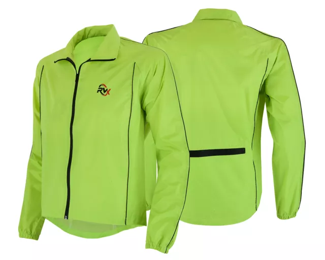 Cycling Jacket Highly Visible Hi Viz Windproof Waterproof Breathable Walking
