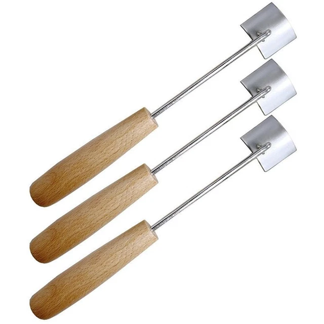 2024 CORN COB Peeler, Long Handle Wood Stainless Steel Corn Stripping