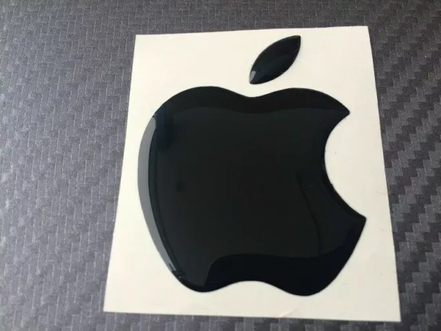 Pegatina de vinilo con logotipo de Apple: pegatina curva 3D de Apple, para...