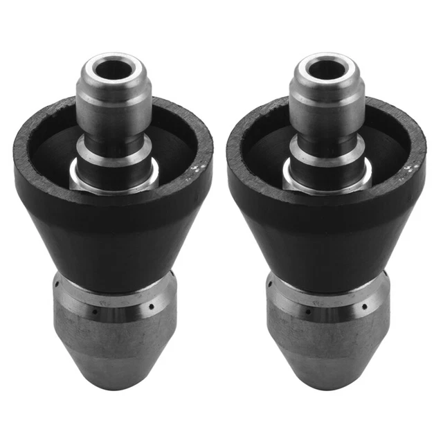 2X Pressure Washer Sewer  Nozzle,  Connect  Cleaning Water Nozzle, 1/4 Inch B2W3
