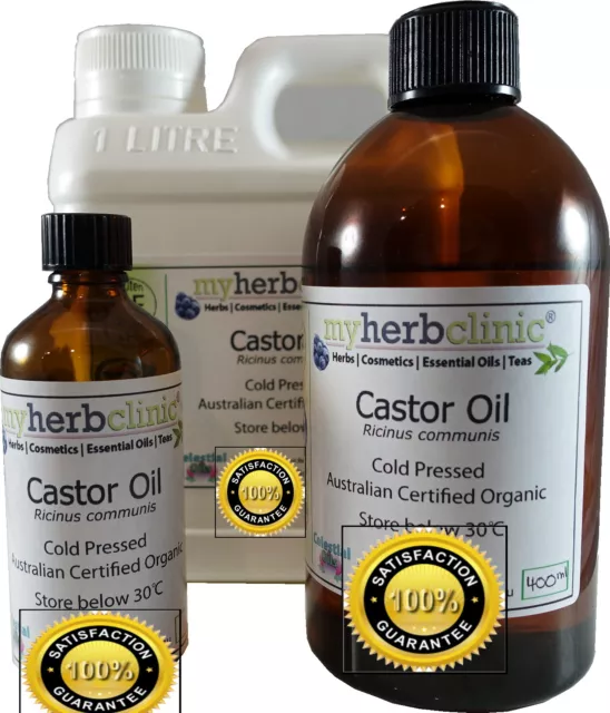 A+ Premium Castor Oil Organic Pure Cold Pressed -Beautiful Hair & Skin