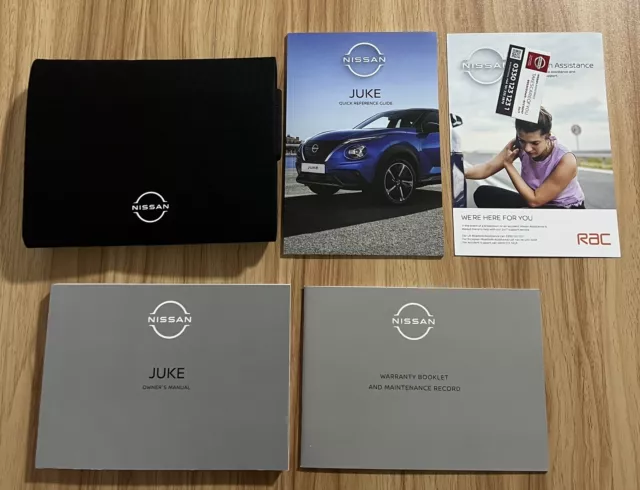 Genuine Nissan Juke Owners Manual Handbook With Wallet 2021-2024