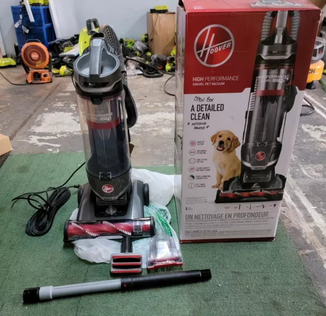 HOOVER MaxLife High-Performance Swivel Pet Bagless Upright Vacuum Cleaner *READ*