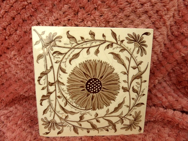 MINTONS  TILE  decorative Art Nouveau style  1880s  China work