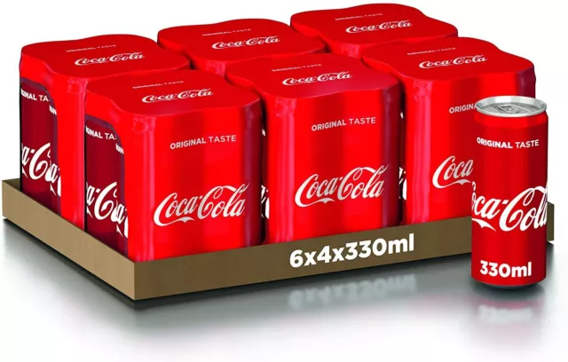 Coca-Cola Original Taste 330ml 6x4 (Lattina)
