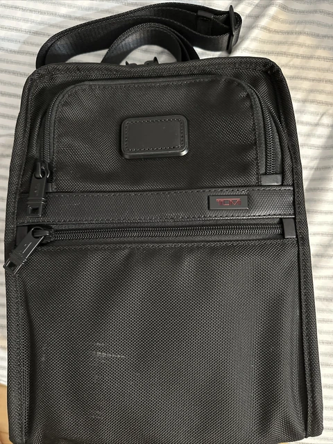 Authentic  TUMI Travel Pocket Bag Small/Medium Crossbody Black/Black