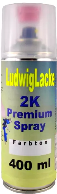 2K Autolack Spray mit Härter für Audi LY9C IBISWEISS 400ml glänzend