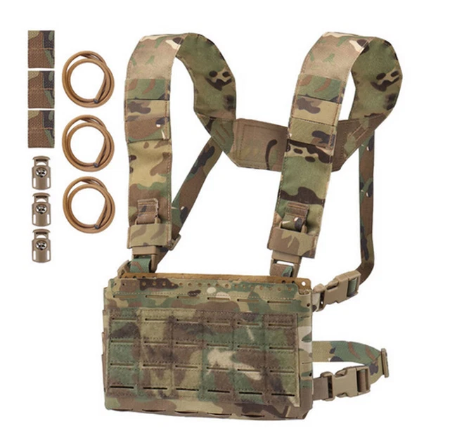 Airsoft Tactical Ves.t MK5 Military Chest Rig Triple Magazine Pouch Molle System