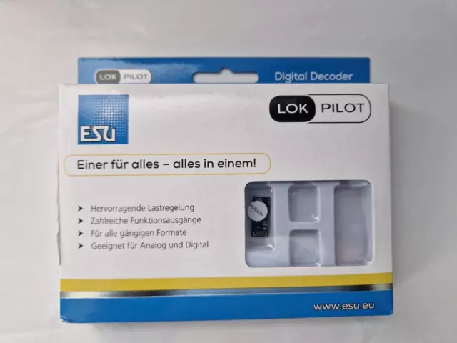 ESU 59925 LokPilot 5 Nano E24 DCC Decoder ideal for Revolution Trains N locos #1