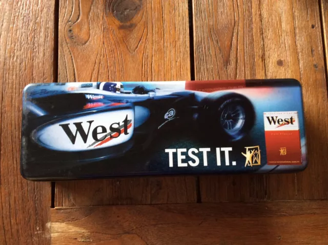 FORMULA ONE WEST TEAM METAL CASE HOLDER 1990’s