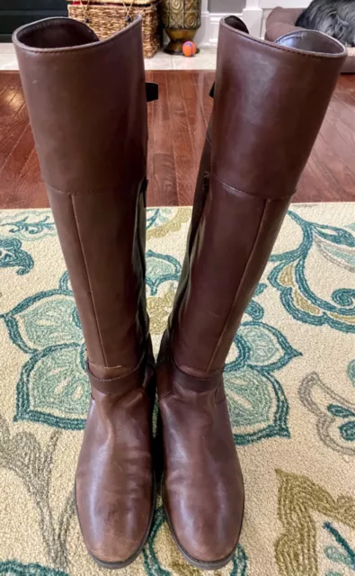 Lauren By Ralph Lauren Womens Size 9.5 Melora Brown Leather Riding Boots