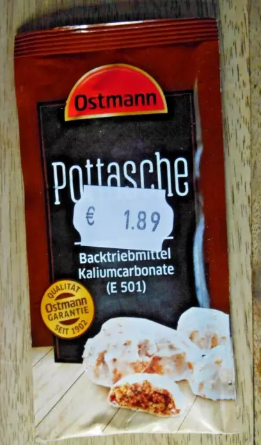 Pottasche Backtriebmittel Ostmann 15g (113,33 / KG)