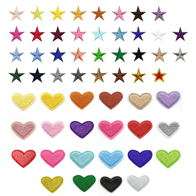 44 Toppe Termoadesive A Cuore - Per Riparare E Decorare Vestiti - Foto 6