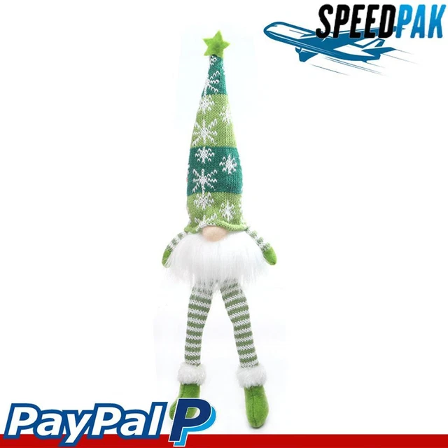 Glowing Gnome Christmas Faceless Doll with Light Xmas Home Decor (Green)