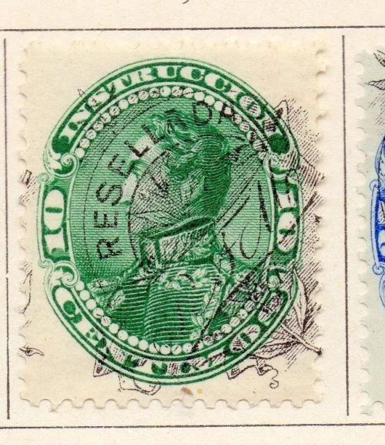 Venezuela 1900 Early Issue Fine Mint Hinged 10c. Optd 151159