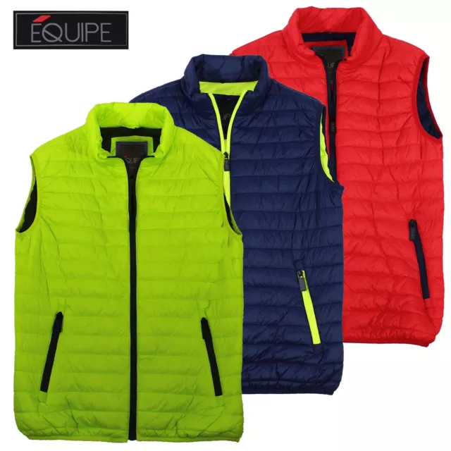 Gilet smanicato 100 grammi leggero da uomo EQUIPE 3 colori M L XL XXL 3XL