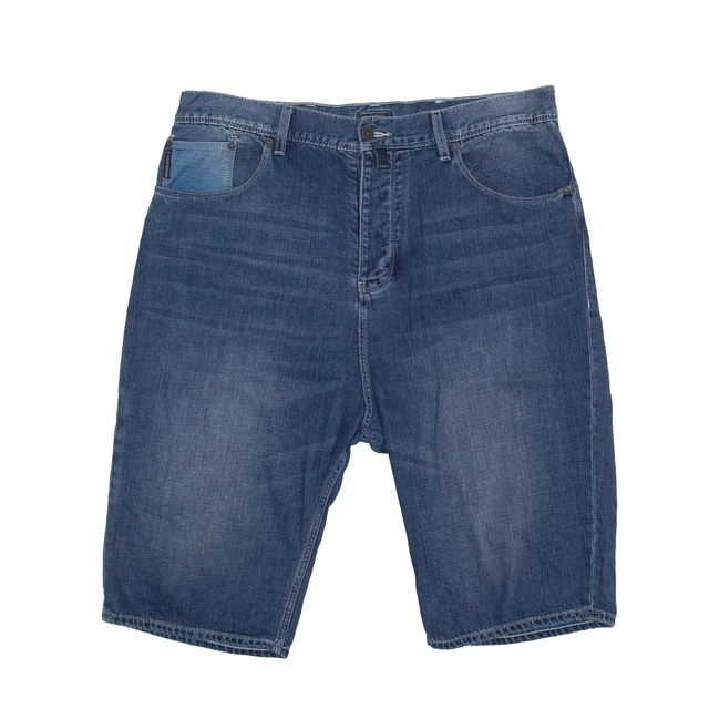 ARMANI JEANS 3/4 pantaloncini denim blu regolari da uomo M W34
