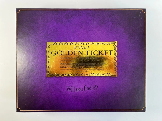 THE GOLDEN TICKET Family Board Game Willy Wonka and the Chocolate
