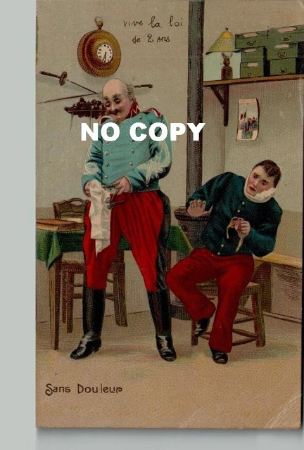 Lot of 3 CPA MILITARY Humor at the Dentist