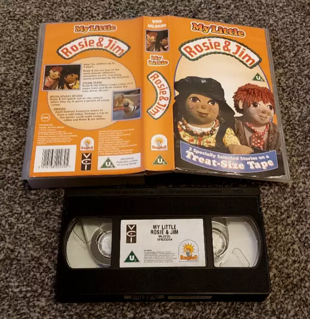 My Little Rosie & Jim Steam Train Sneezes Splish Pal Vhs Video Kids Children