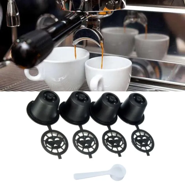 Cialde Caffè Ricaricabili Riutilizzabili per Q4X8 Set di 4 Tazze con