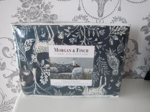 Morgan & Finch KINGSWOOD Flannelette Queen Bed Sheet Set – from Bed n Bath