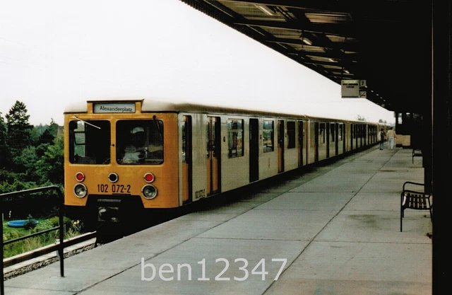 DDR U-BAHN BERLIN 102 072 Foto 1988 EUR 30,50 - PicClick DE