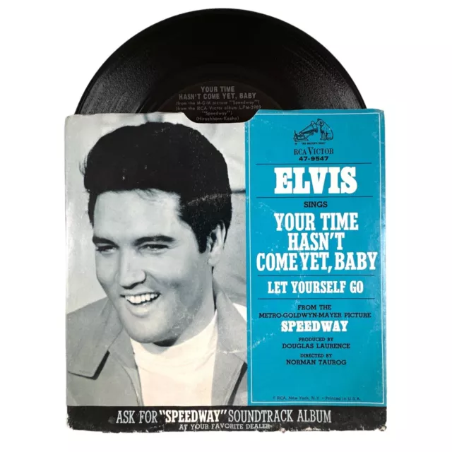ELVIS PRESLEY LET YOURSELF GO / YOUR TIME HASNT 45 7 GERMANY PIC SLEEVE  PICTURE