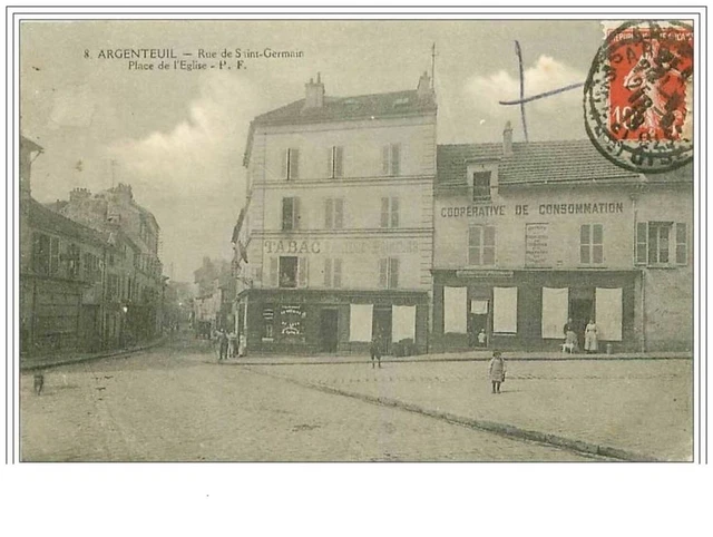 95.Argenteuil.rue De Saint Germain.place De L'eglise.tabac