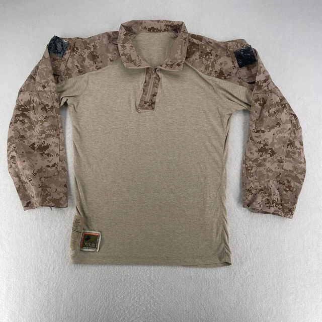 USMC Frog Fire Resistant Combat Ensemble Shirt Desert Marpat 1/4 Zip Mens Large USMC Frog Fire Resistant Combat Ensemble Shirt Desert Marpat 1/4 Zip Mens Large