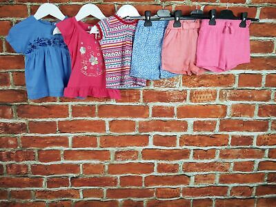 Baby Girl Bundle Age 12-18 Months Next M&S Gap Shorts T-Shirt Set Summer 86Cm
