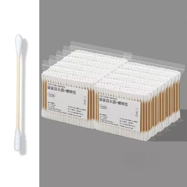 200/300 Pcs Bamboo Sticks Cotton Swabs For Ears Suitable For Makeup And Clean-wf