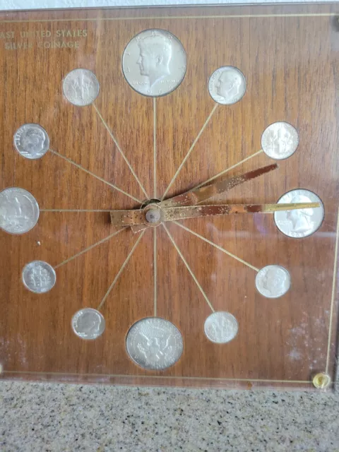 1964 Last US Silver Coinage Clock M. K. Summers