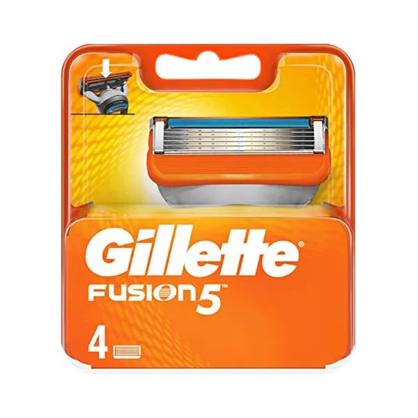 Pack of 4 Gillette Fusion 5 Razor Blade Refill Cartridges