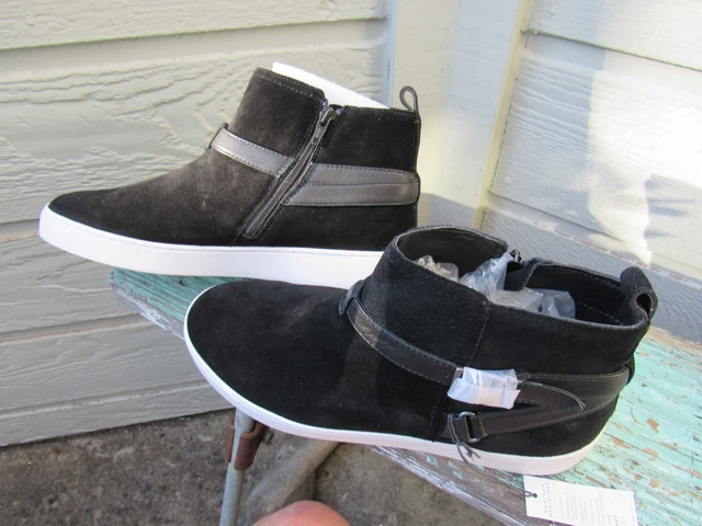 VIONIC MITZI HIGH Top Sneakers Size 7.5 Black Good Used Condition