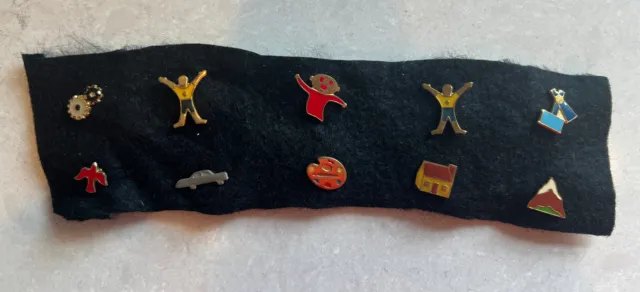 Lot of 10 - Vintage Boy Scout / Cub Scout Activity Pins