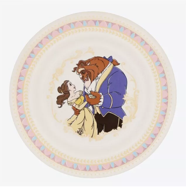 TOKYO Disney Resort Park Souvenir Plate Beauty & The Beast NEW