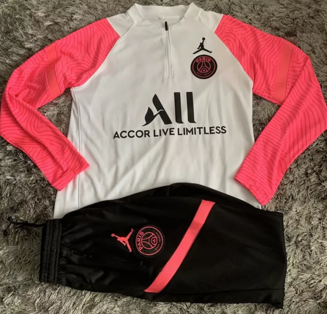 PSG X Jordan’s pink  Dri - fit tracksuit Small