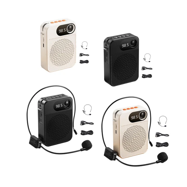 VOICE AMPLIFIER WITH Microphone Headset and Waistband Portable Speaker