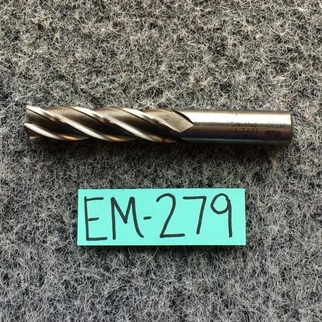 YG-1 TOOL CO 08337 Square End Mill,Single End,5/8",Cobalt