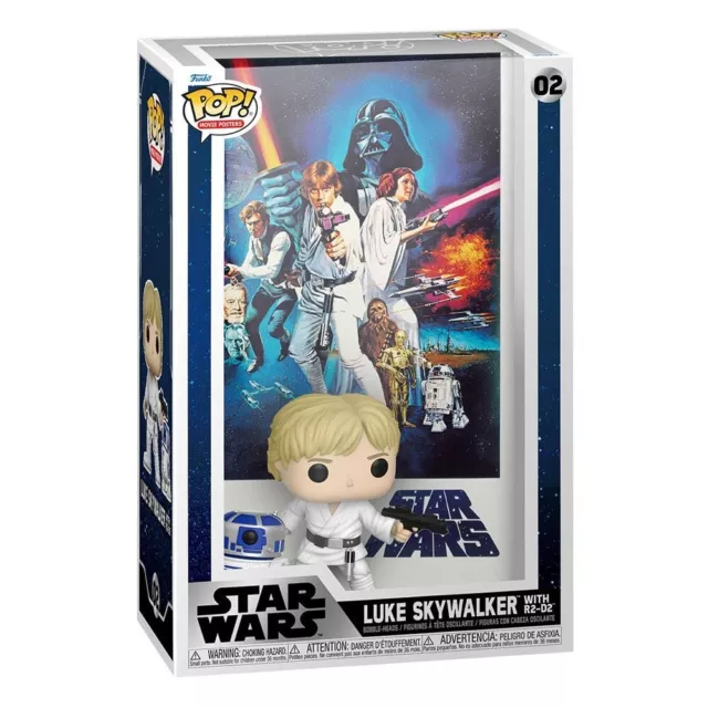 Funko Pop! Star Wars A Neuf Hope Film Poster Luke Skywalker R2-D2 Neuf Emballage