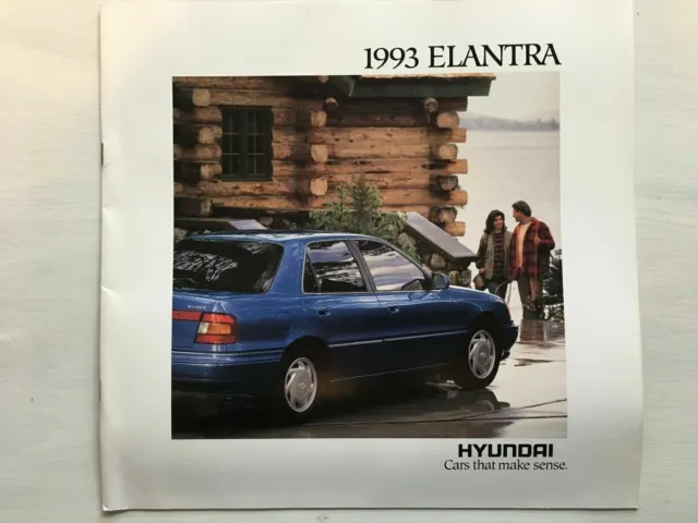 1993 Hyundai ElantraCar Sales Brochure - Loc2-108