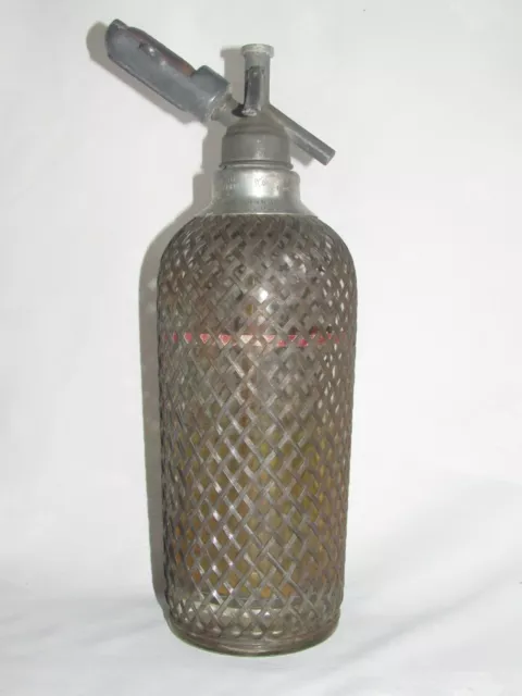 Antica Bottiglia A Acqua Di Seltzer Sifone Inglese Rete sparklets