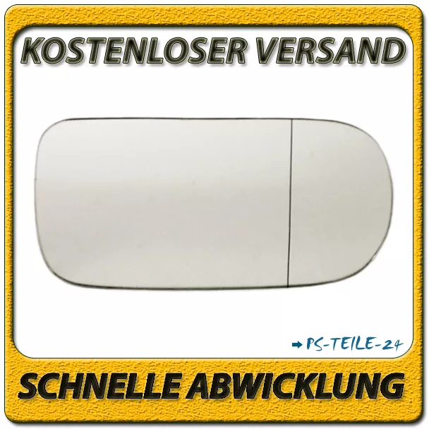 Spiegelglas zum Kleben für JAGUAR XK8 XKR 1996-2006 rechts asphärisch