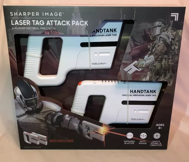 Sharper Image® Laser Tag Attack Pack 2-Player Tactical Precision With Handtank
