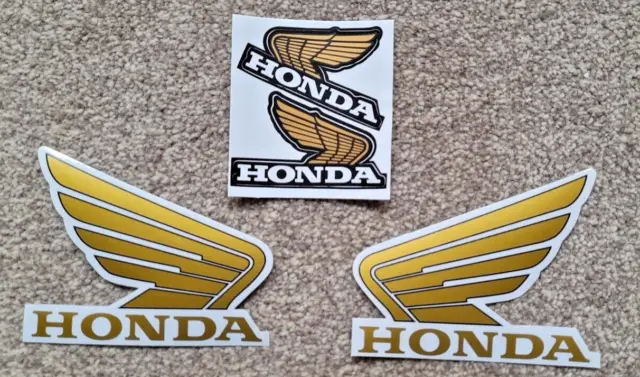 HONDA  Gold Wing 2 X  PAIRS Fuel Tank Wing Decal Vinyl Graphics STYLING  sticker